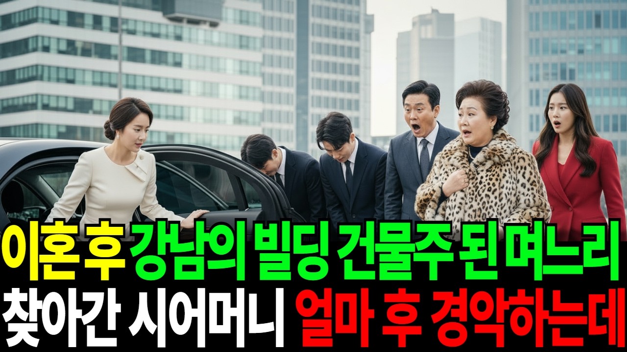 하녀처럼 15년 부려먹고 내쫓은 며느리가 강남 500억 건물주가 되자, 예비며느리와 비웃으러 왔다가  시어머니가 거품 물고 경악하는데…