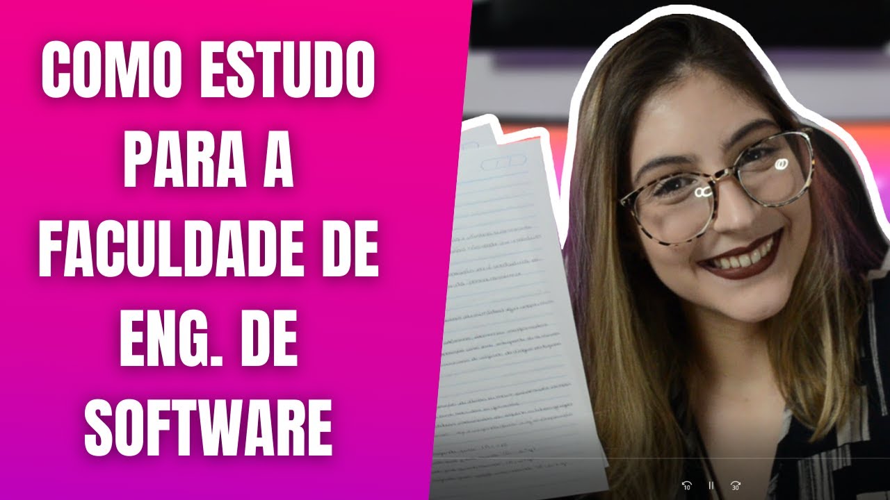 Como eu estudo para a faculdade de Engenharia de Software