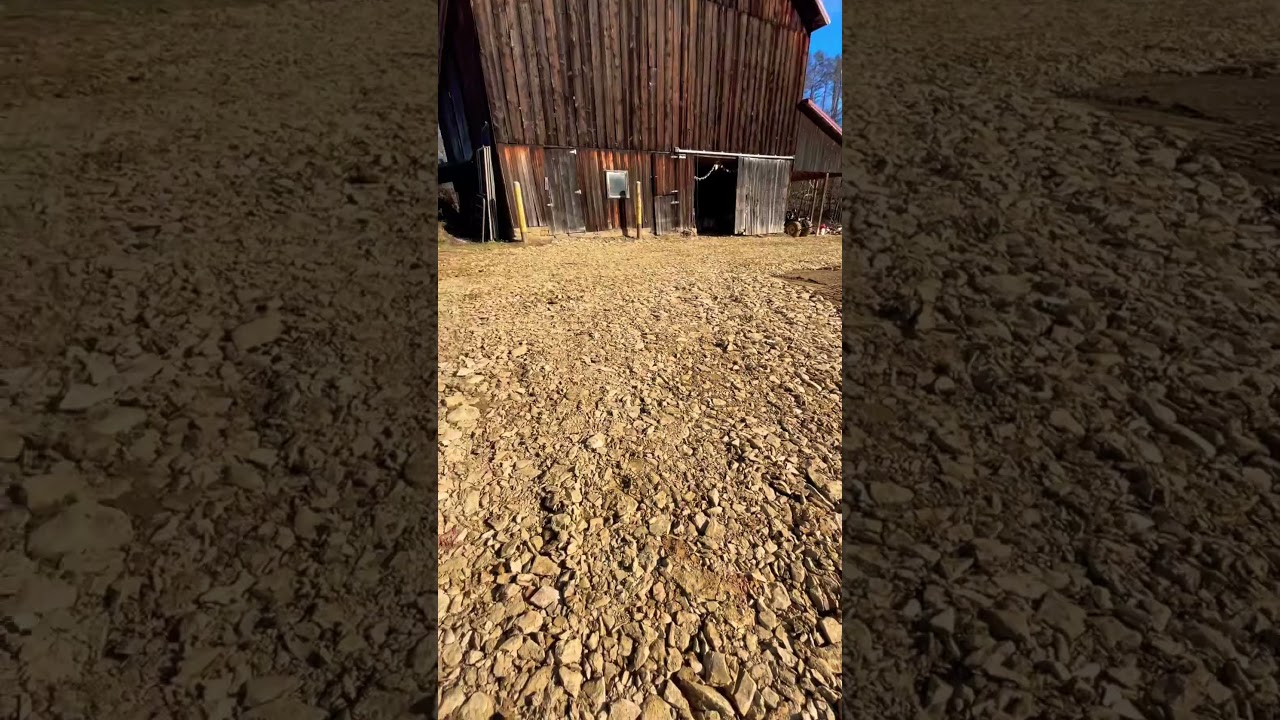 Moving Some Shale Rock While The Ground Is Frozen.