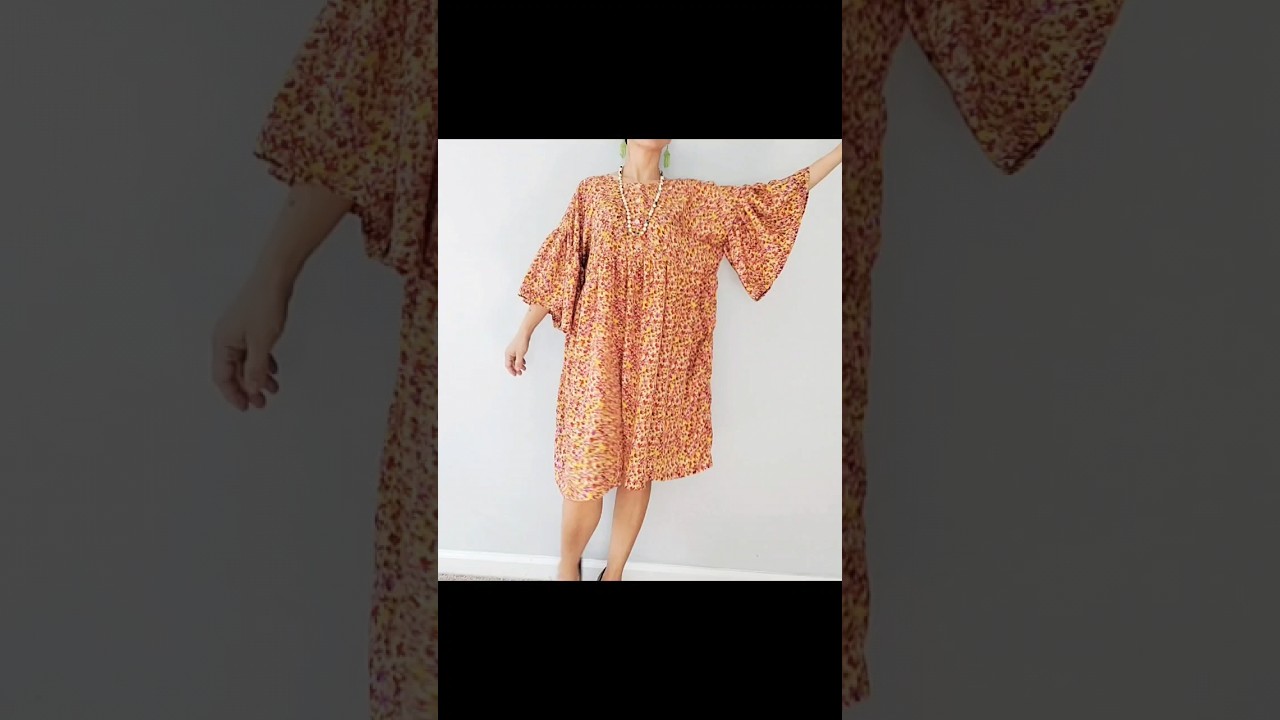 Dress with serious flow #sewingforbeginners #sewing #sewingtutorial #sewingvideo #beginnersewing