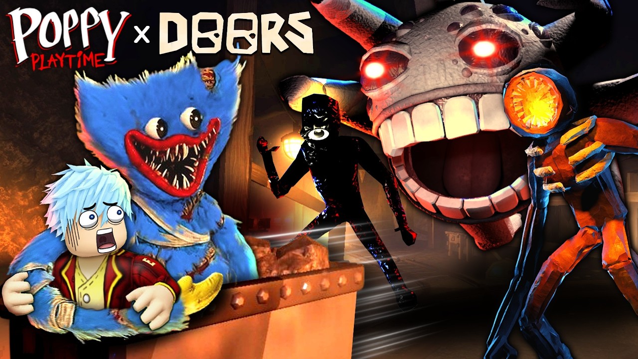 【Poppy Playtime X DOORS】當廢棄玩具工廠裡的BOSS們來到【DOORS】會發生什麼？！奇葩且腦洞大開的對決場景💥能活到最後的王者會是..？【至尊星】