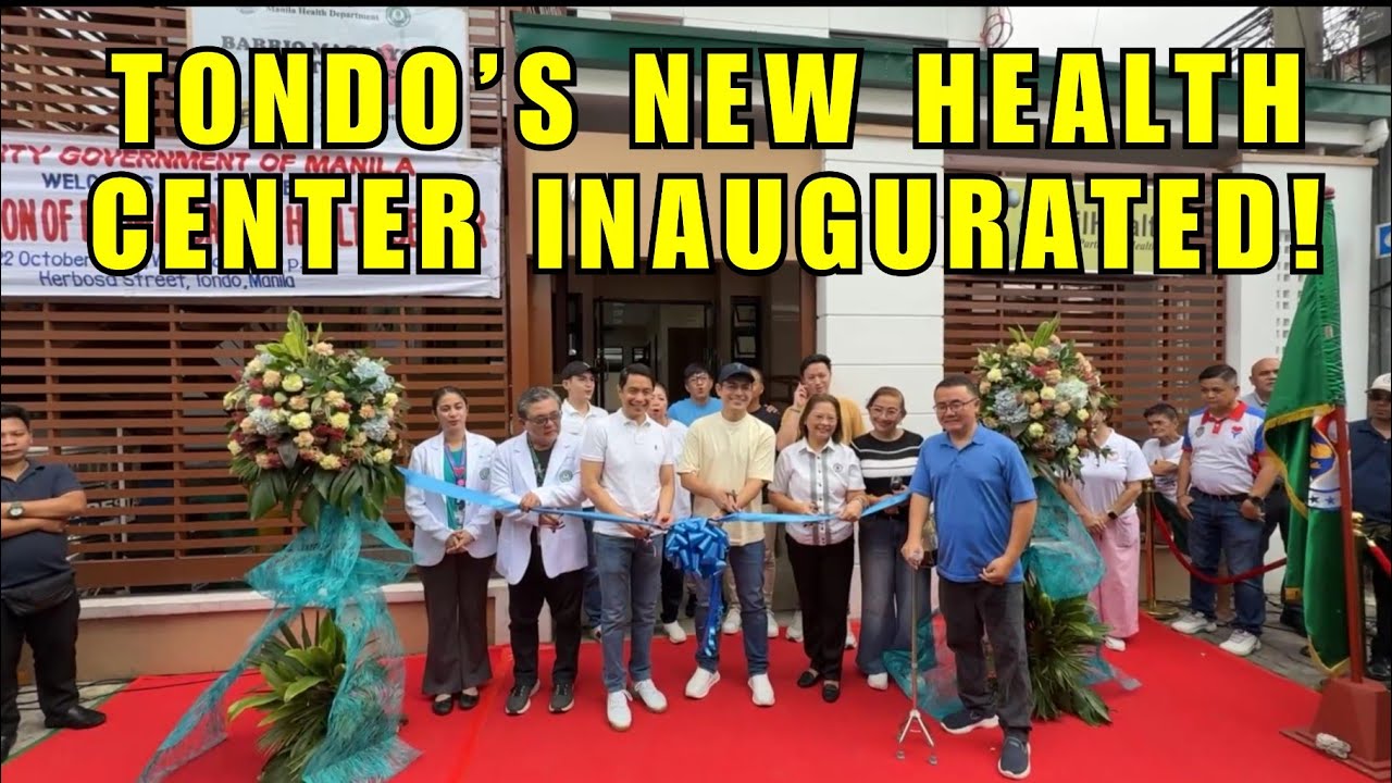 LIVE: Inauguration of Bo. Magsaysay Health Center at Herbosa Street, Tondo, Manila