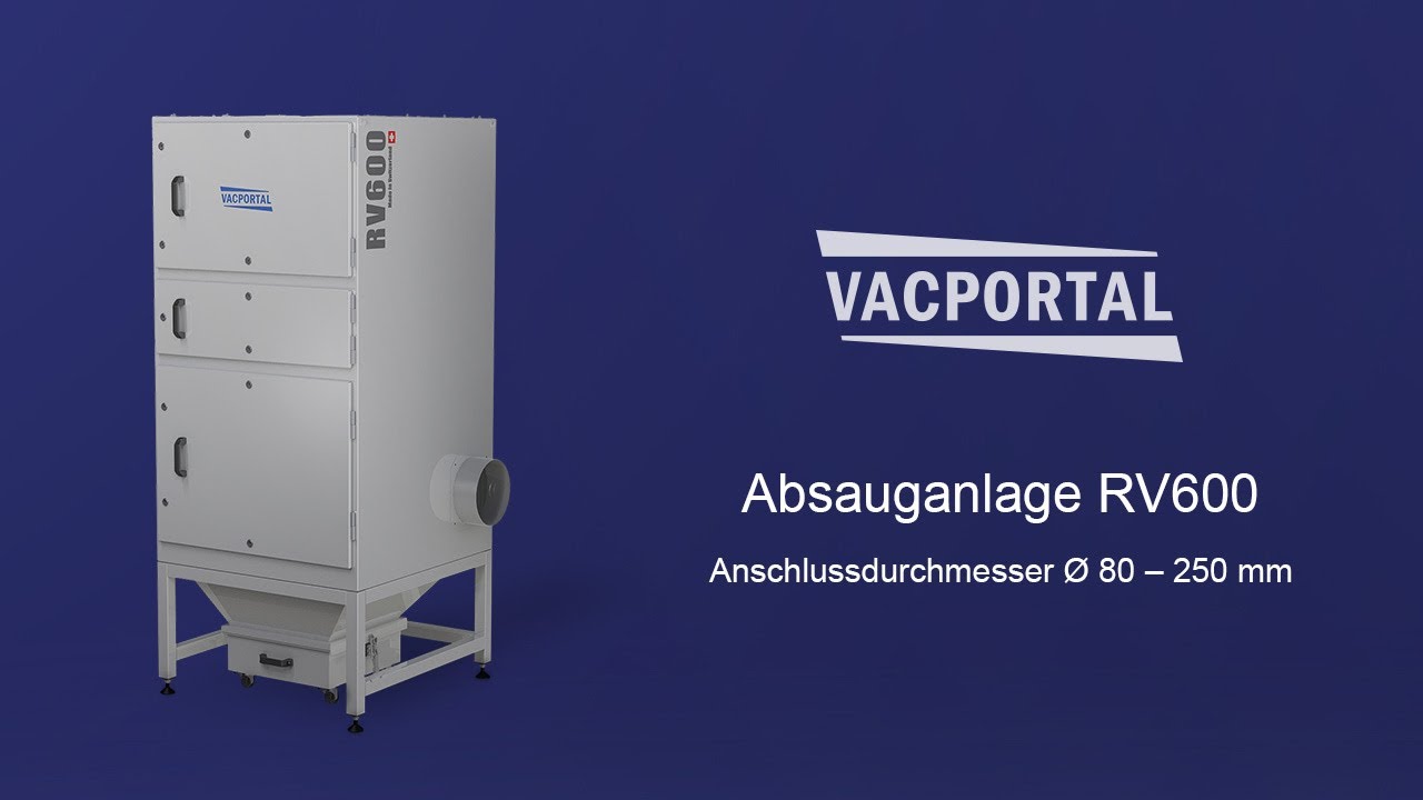 Vacportal RV600 – Absauganlage für Feinstaub | Produktepräsentation & Vorteile im Überblick