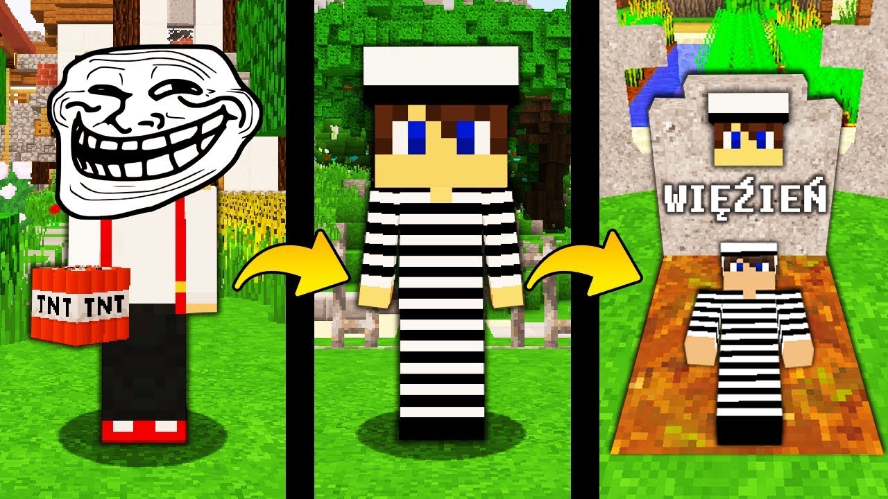 JAK TROLLOWAĆ WIĘŹNIA W MINECRAFT! || MINECRAFT TROLL!