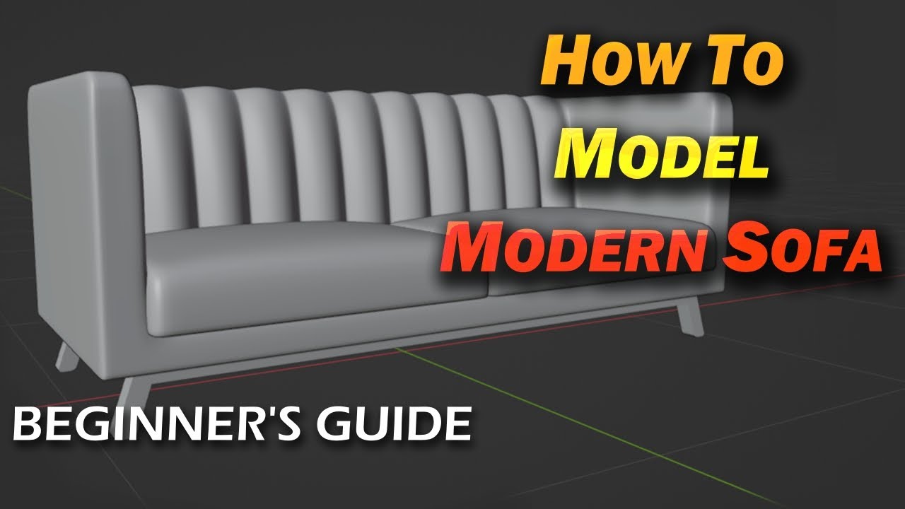 How to Model Modern Sofa in Blender
