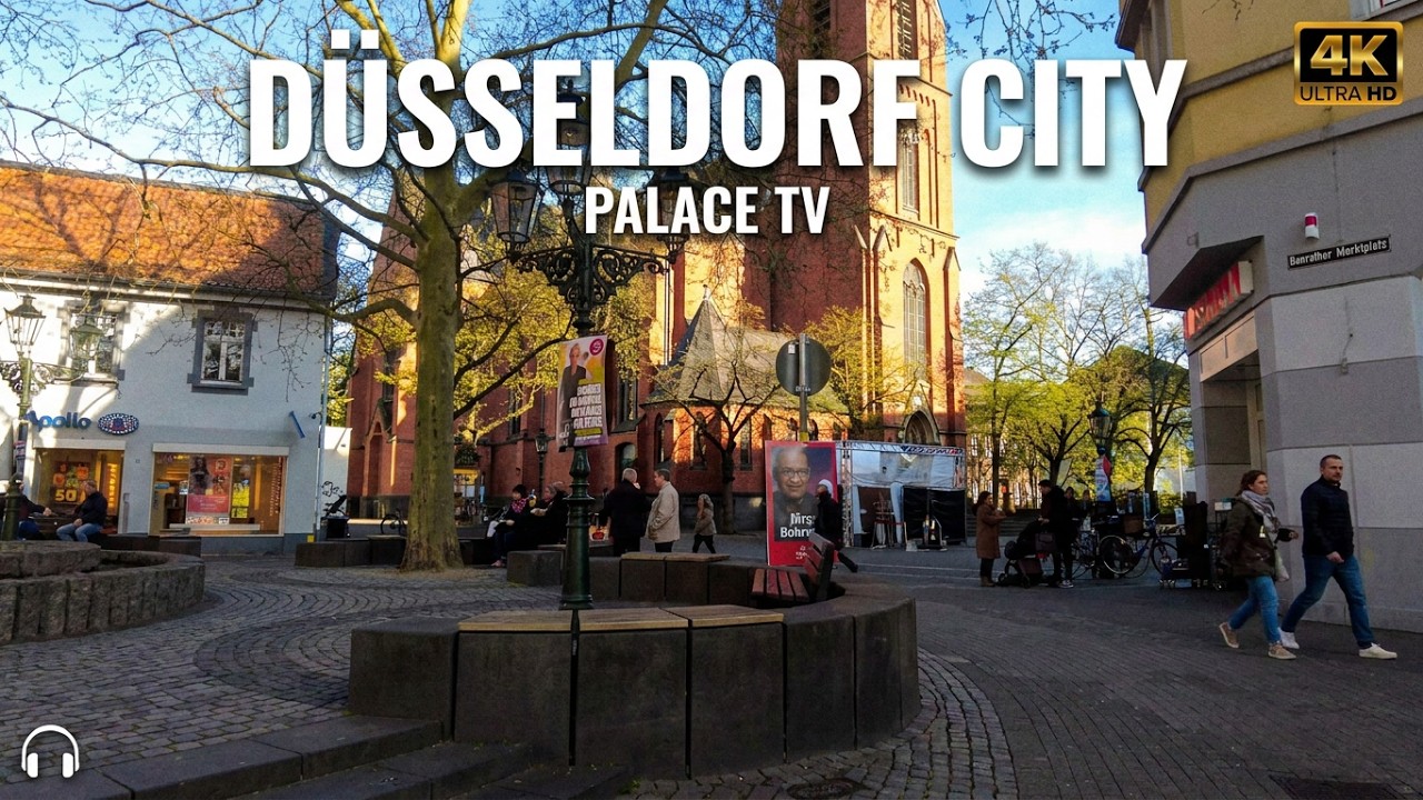 DÜSSELDORF BENRATH WALK • GERMANY 4K 60FPS | POV SCHLOSS BENRATH | 3D AUDIO | NO TALKING | PALACE TV