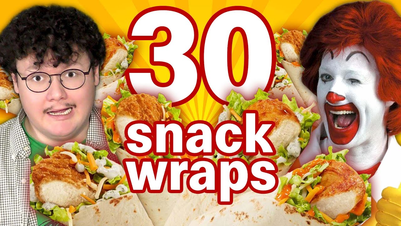 Trying To Eat 30 McDonald's Snack Wraps In One Hour