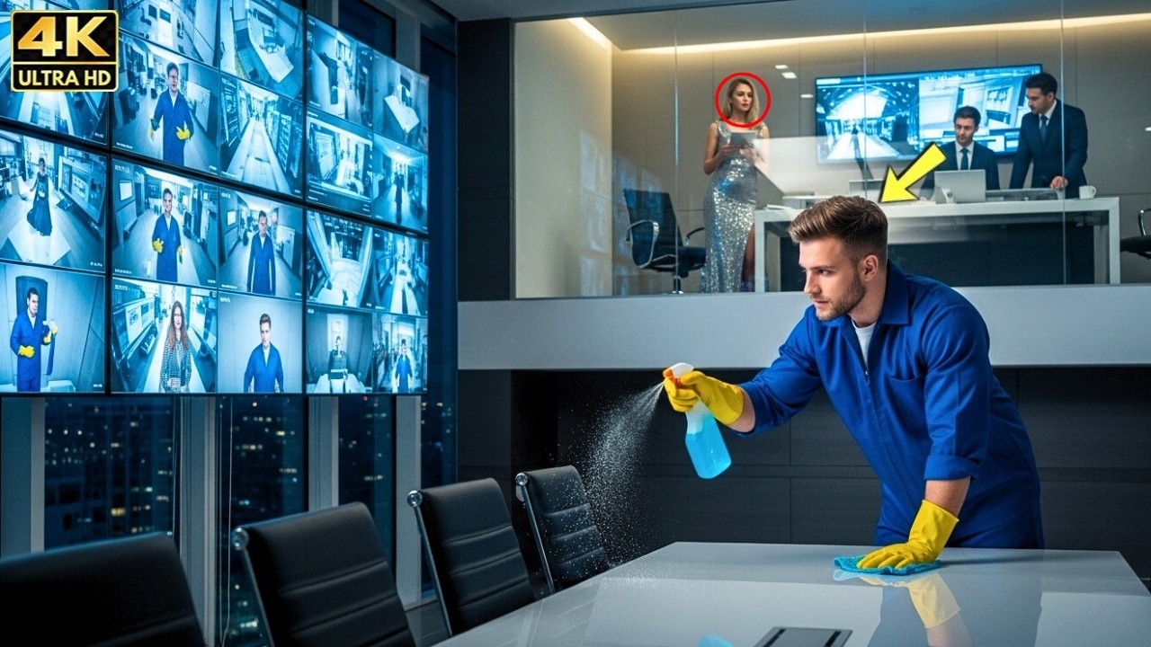 Single Dad Took a Night Shift Cleaning Offices — Not Knowing the CEO Was Watching the Cameras