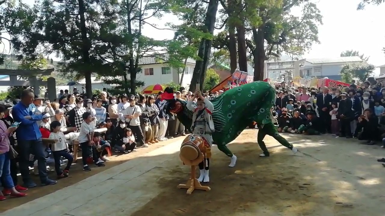 令和5年保内三島神社秋祭り　和田町唐獅子宮入り
