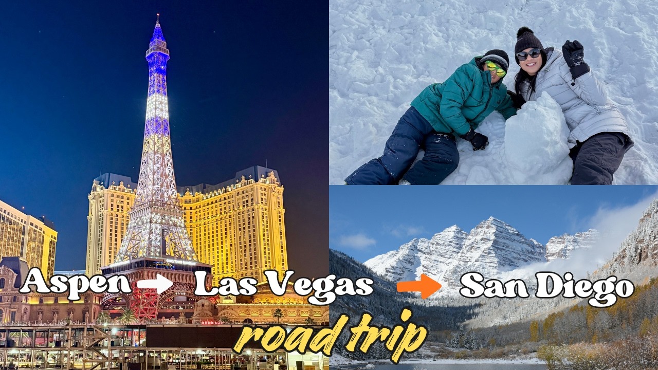 Aspen, Colorado to Las Vegas to San Diego | Road Trip Back to San Diego | Winter Anniversary Trip