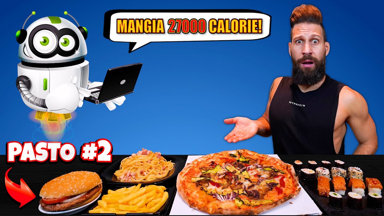 L'INTELLIGENZA ARTIFICIALE decide cosa MANGIO per 24 ORE - (Cheat Day)