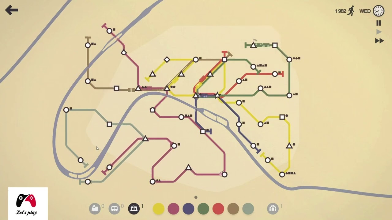 Paris 1937 map -  Mini Metro - It was easy :)