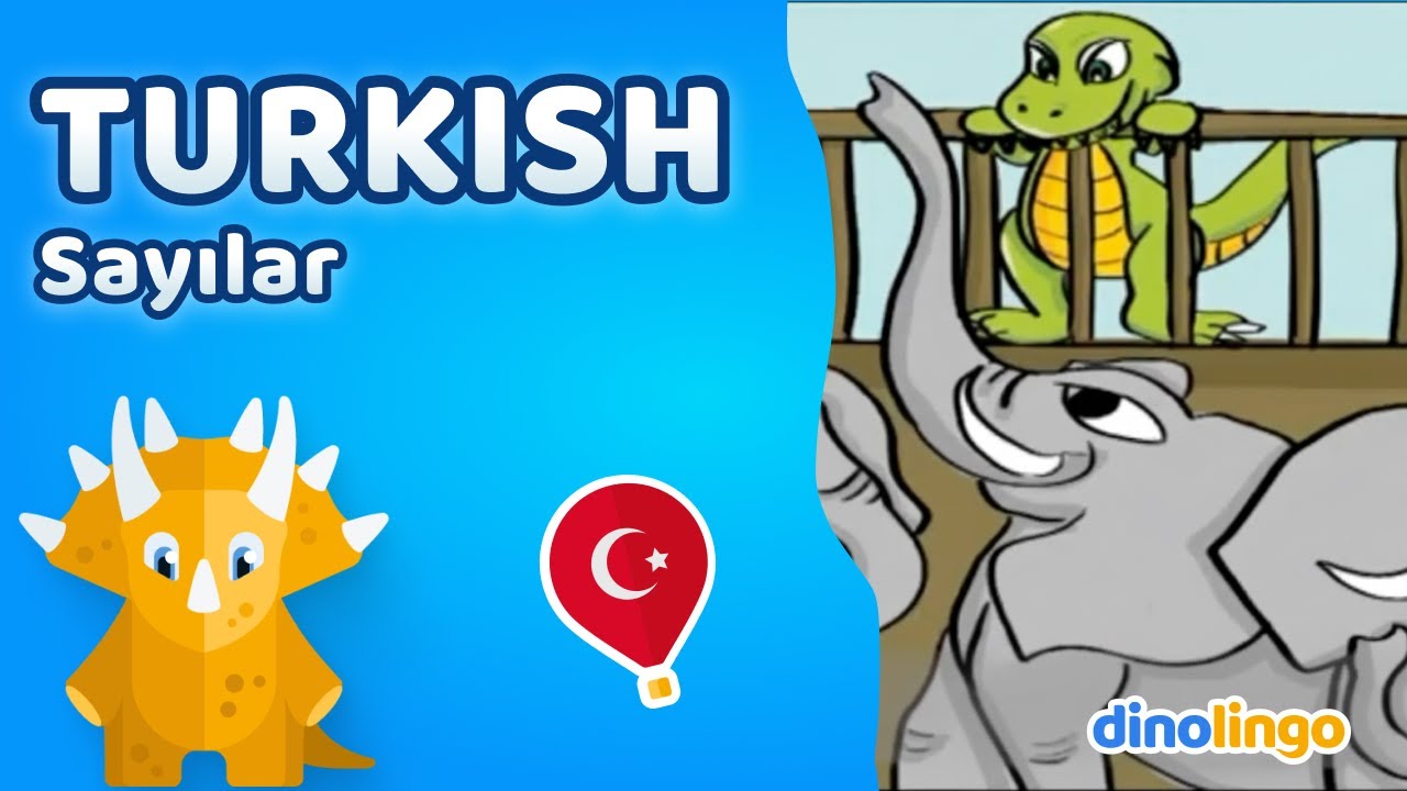Turkish Books for kids - Numbers storybook - Learn Turkish for kids - Dinolingo