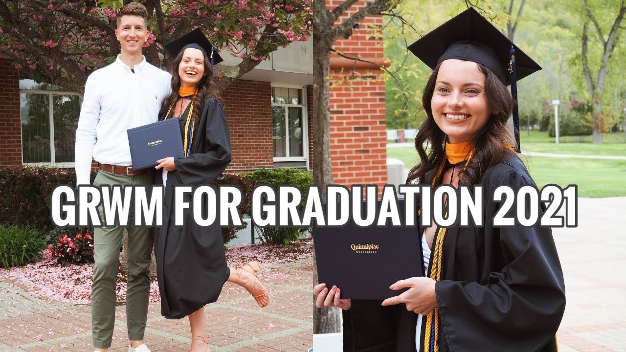 GRWM FOR GRADUATION 2021 + GRADUATION VLOG | Graduating From Quinnipiac University | Marketing Major