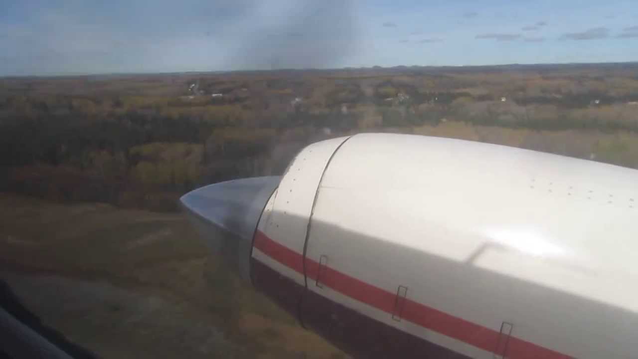 Bearskin Airlines Fairchild Metro 23 Takeoff from Rouyn Noranda, Canada