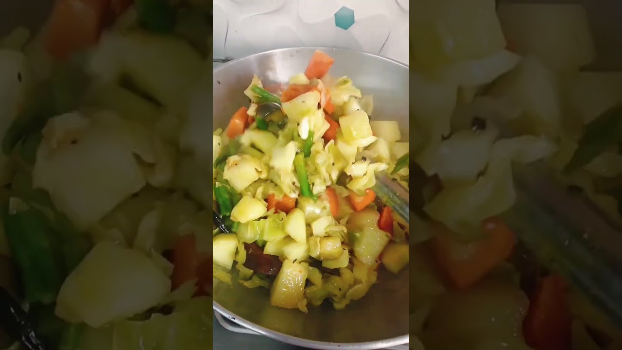 গানের শুরে পাঁচমিশালি সব্জির veg রেসিপি 👌🏼❤👌🏼#delicious #food #recipe 
