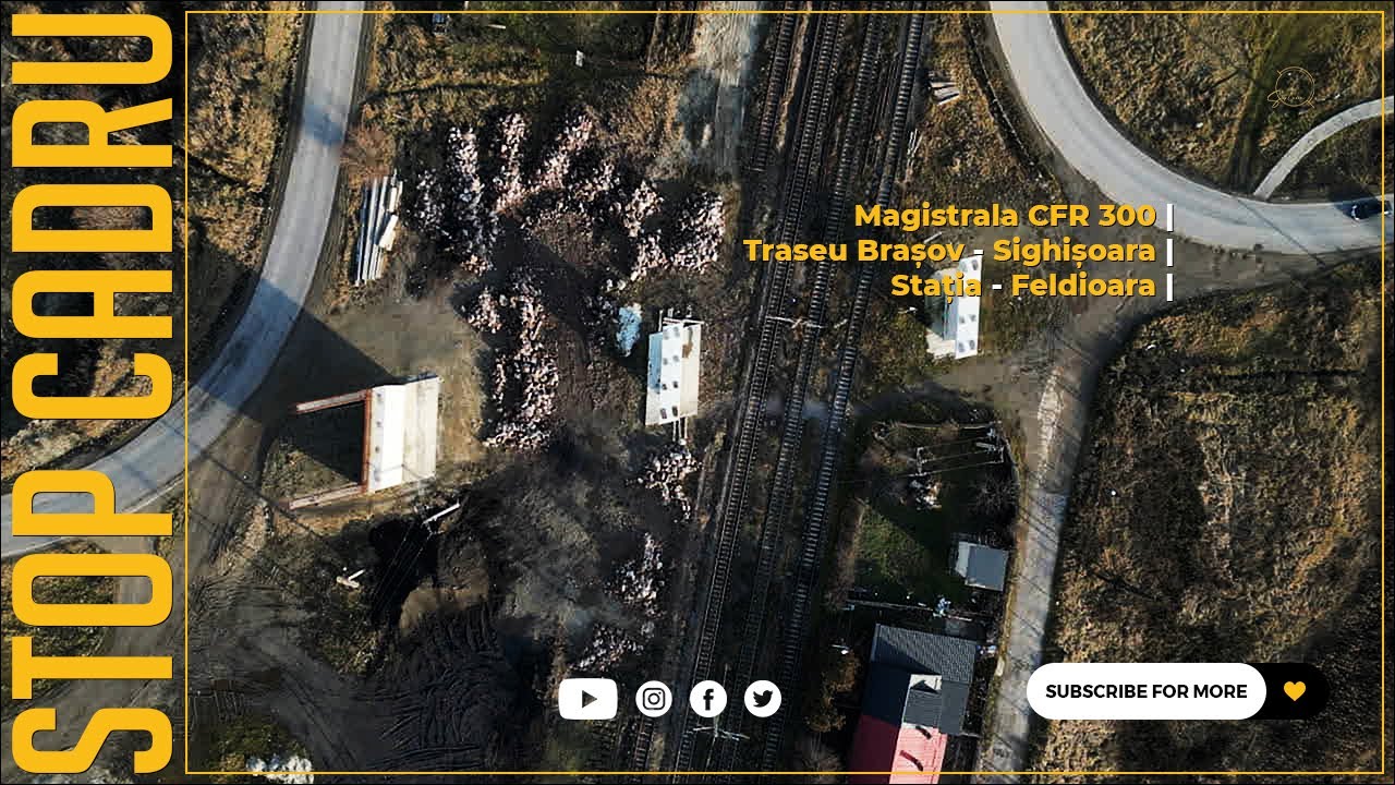 Magistrala CFR 300 | Traseu Brașov - Sighișoara |Statia - Feldioara | Brasov