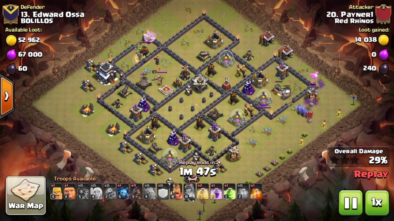 Clash of Clans TH9 HGHB 3 STAR ATTACK