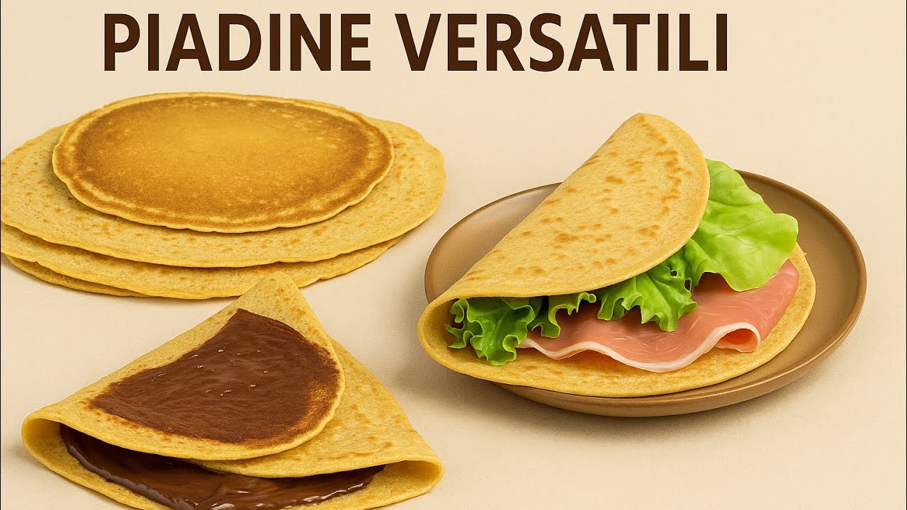 Le PIADINE più VERSATILI che abbia mai fatto! 😍 Dolci e Salate in una sola Ricetta!