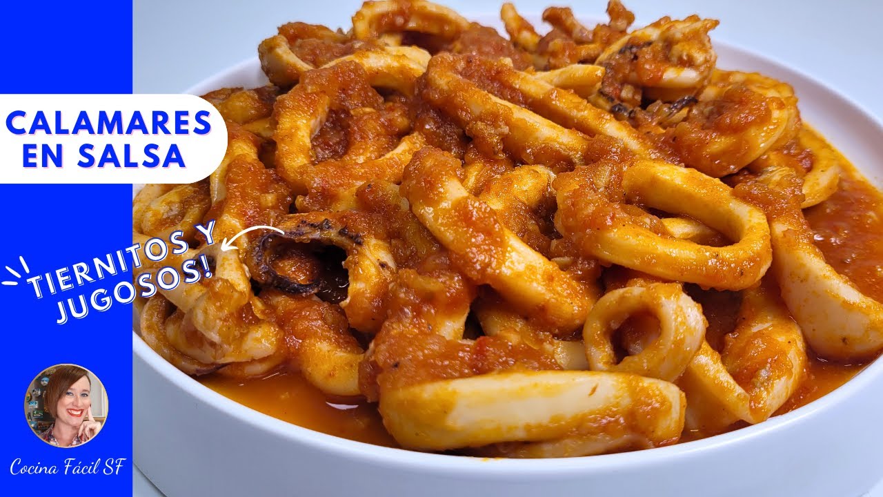 Los mejores CALAMARES en SALSA | TIERNOS y JUGOSOS | Cocina Fácil SF