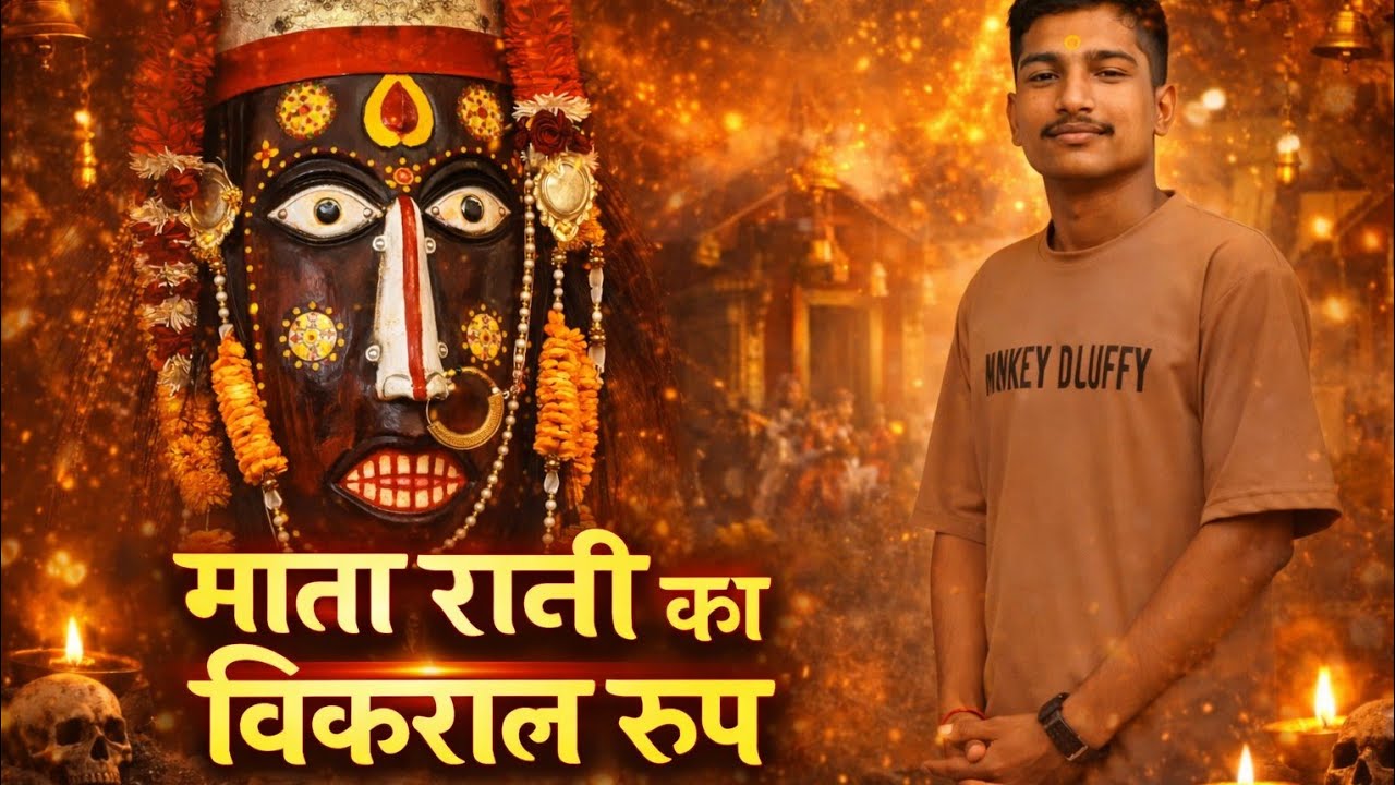मां चंडिका का विकराल रूप  में  हुई प्रकट औरत मां ने मांगी बत्ती 
