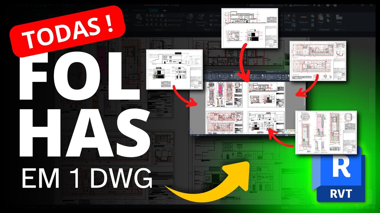 COMO EXPORTAR TODAS AS FOLHAS DO REVIT PARA UM ÚNICO DWG (SEM ERROS!)