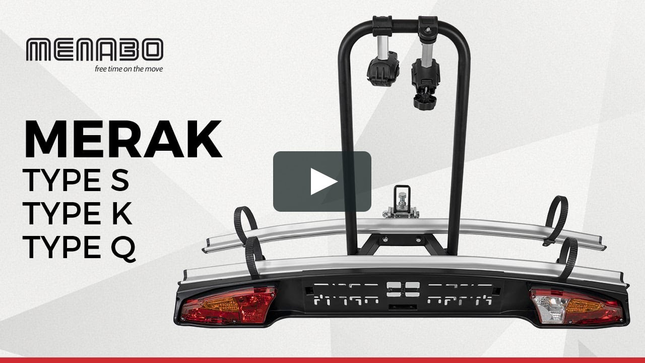 Fahrradtr&auml;ger f&uuml;r Anh&auml;ngerkupplung Merak von Menabo f&uuml;r 2 oder 3 Fahr&auml;der (Merak, Tilting, Rapid)