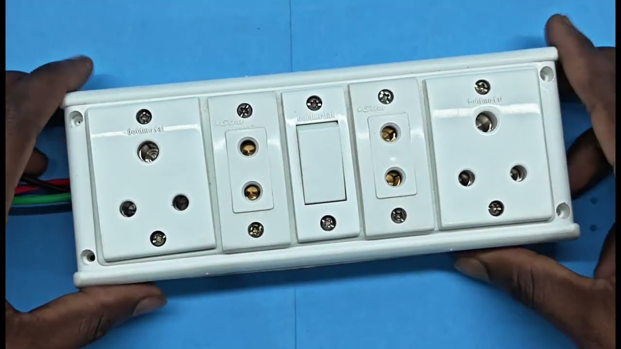 पावर बोर्ड का कनेक्शन कैसे करे ! 1 Switch 4 Socket Connection in hindi !