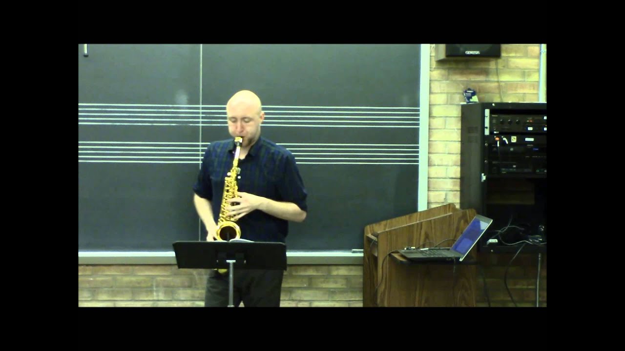 Solos for the Young Saxophonist: Sicilienne and Allegro; Bach