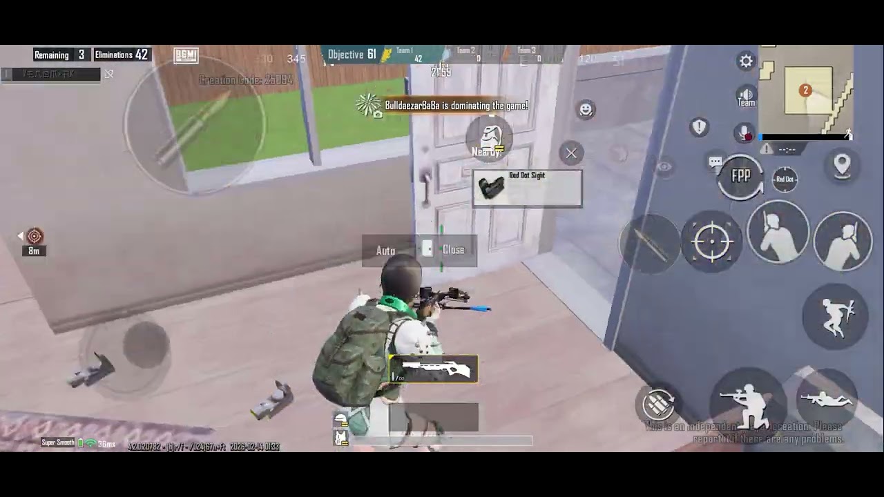 Off line wow mode 60 kill BGMI gaming 