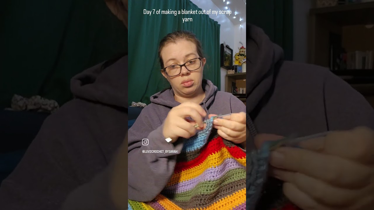 colorful blanket! 