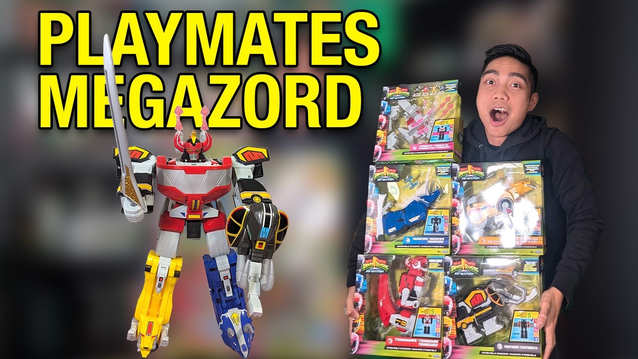Playmates Toys Power Rangers Re-ignition Combinable Dinozords Megazord Review