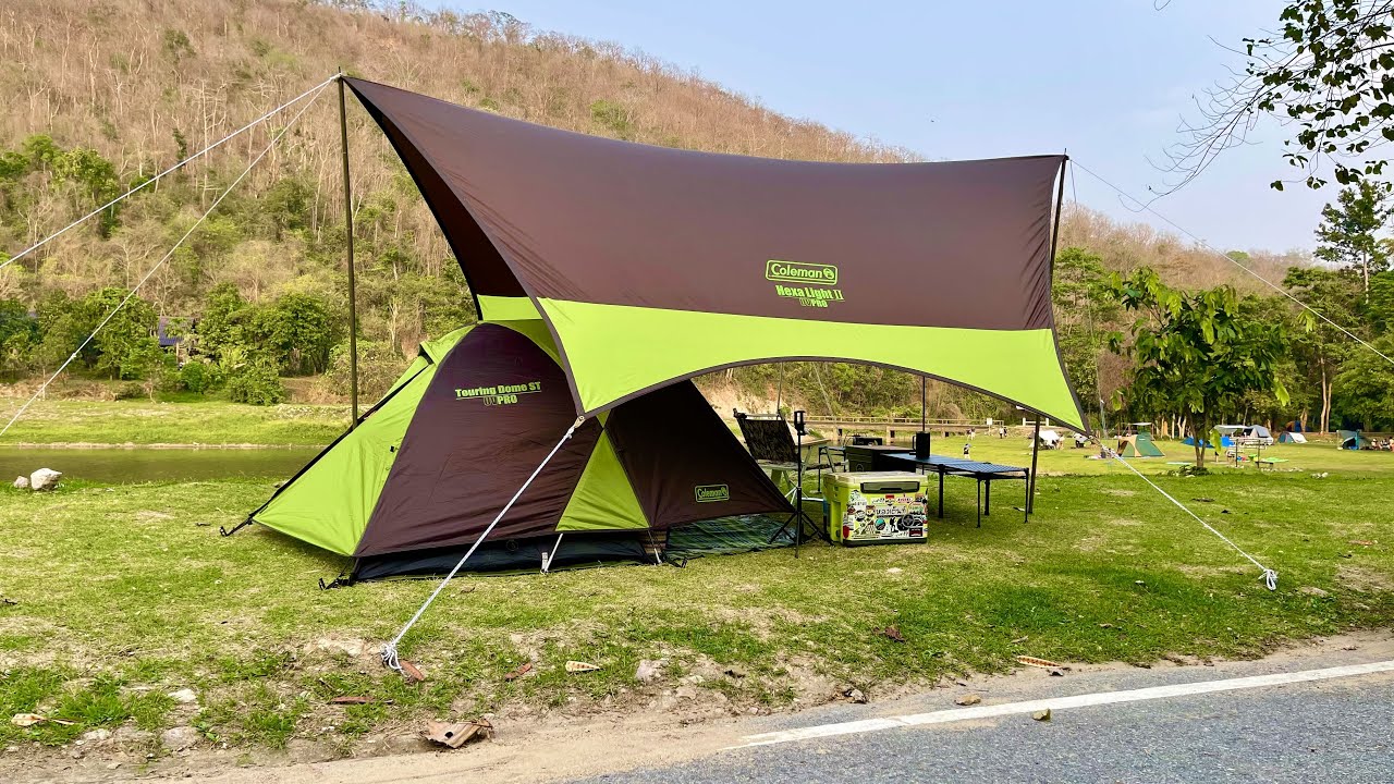 SoloCamp Ep.3/2021อุทยานแห่งชาติน้ำตกสามหลั่น by Coleman touring dome ST and HEXA LIGHT ll tarp