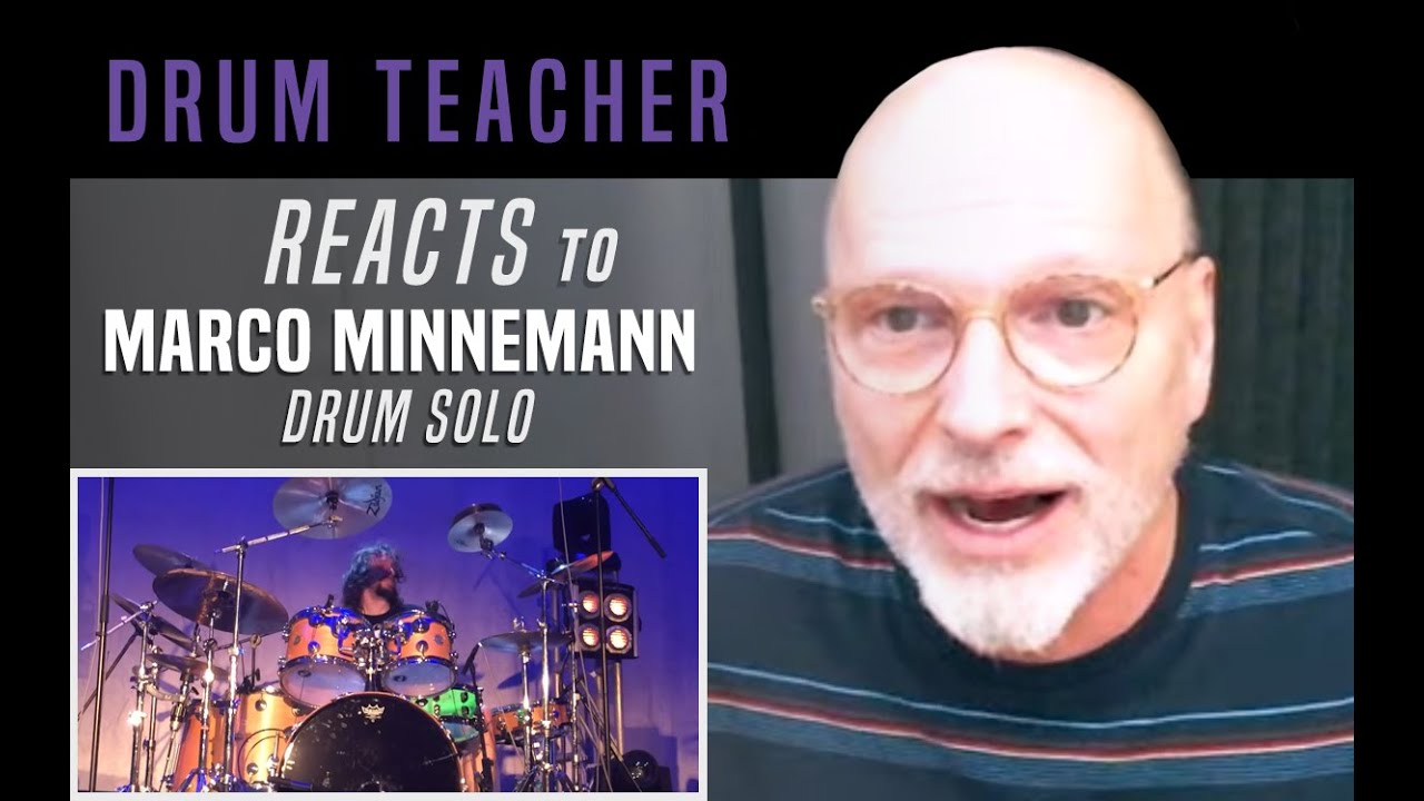 Drum Teacher Reacts to Marco Minnemann - Drum Solo