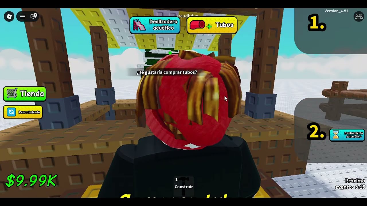 PARQUE ACUATICO DE ROBLOX acompáñame a jugar aquí