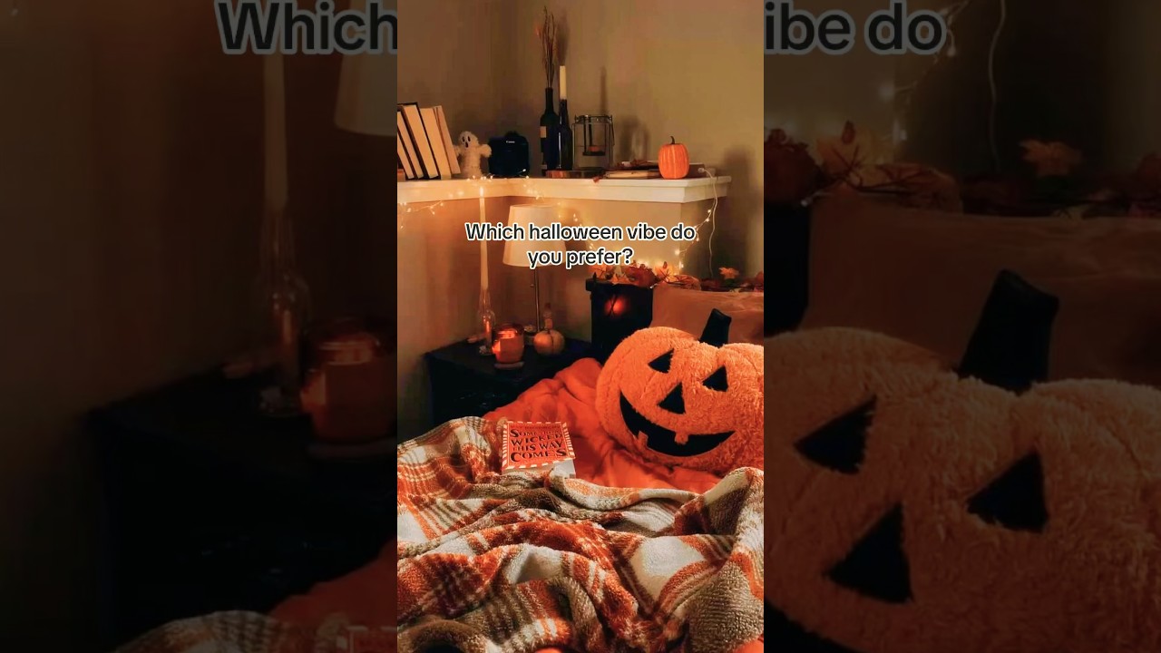 Which Halloween vibe do you prefer?🎃👻 #aesthetic #fyp #shorts #vibes #fall #halloween #cozy