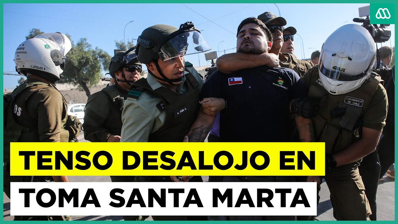 Tenso desalojo en Maipú: Enfrentamiento entre vecinos y carabineros