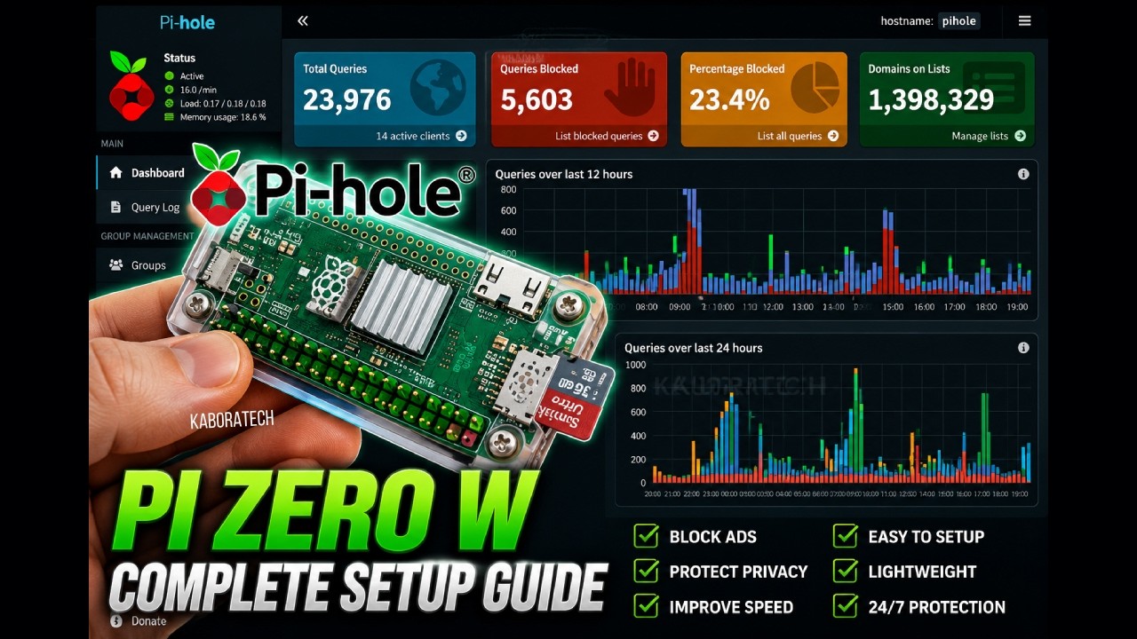 Как установить Pi-hole на Pi Zero W (самый простой способ)