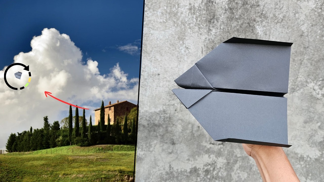 World record paper airplane best origami plane tutorial | best origami paper jet easy