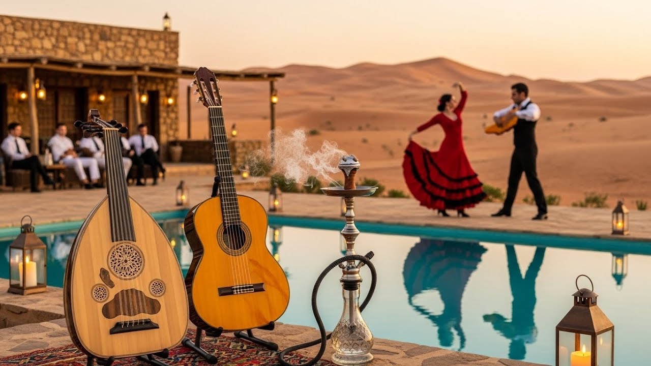 Midnight Spanish Guitar & Arabic Oud 🌙 Deep Flamenco Fusion for Focus, Calm & Travel