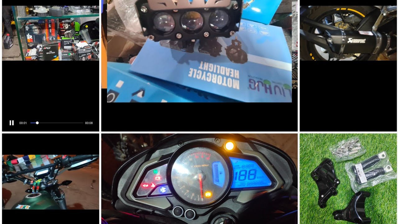 @heroxpules200@apachi310 sidelstay, Handel fog light @ns200 exhaustbig fire