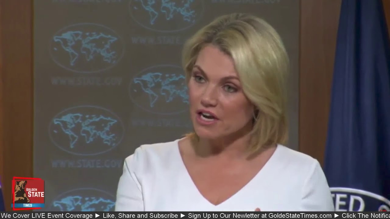 EXTREMELY Rude Reporter gets Heather Nauert ANGRY: LET ME FINISH!!