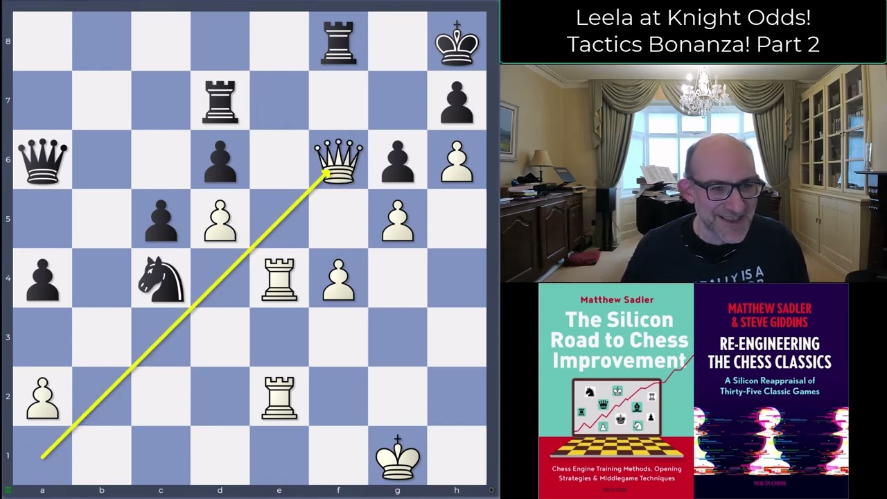 Silicon Road: Leela gives KNIGHT Odds! Tactics Bonanza Part 2!