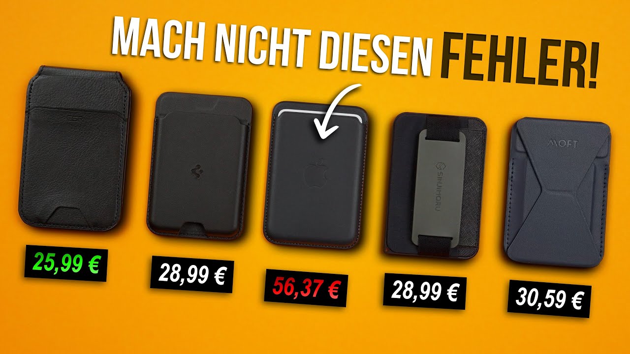 Ich habe 400€ für MagSafe Wallets ausgegeben - Top 5 iPhone Wallets!