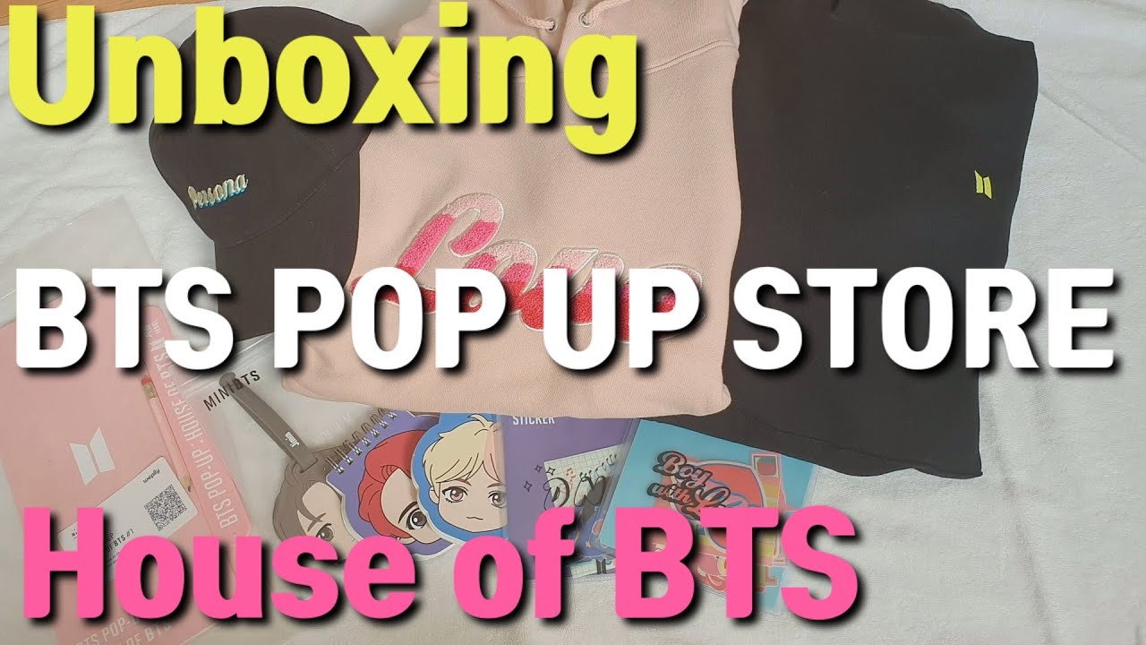 [ENG SUB] BTS POP UP STORE in Seoul: HOUSE OF BTS /UNBOXING/팝업스토어에 다녀와서 굿즈 개봉후기