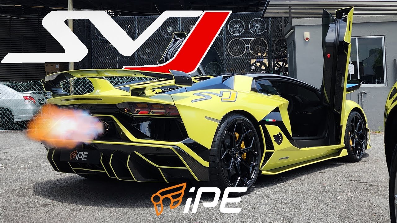 LOUD LAMBORGHINI AVENTADOR SVJ IPE EXHAUST | F1 SOUND MASSIVE FLAMES | FIRST IN MALAYSIA