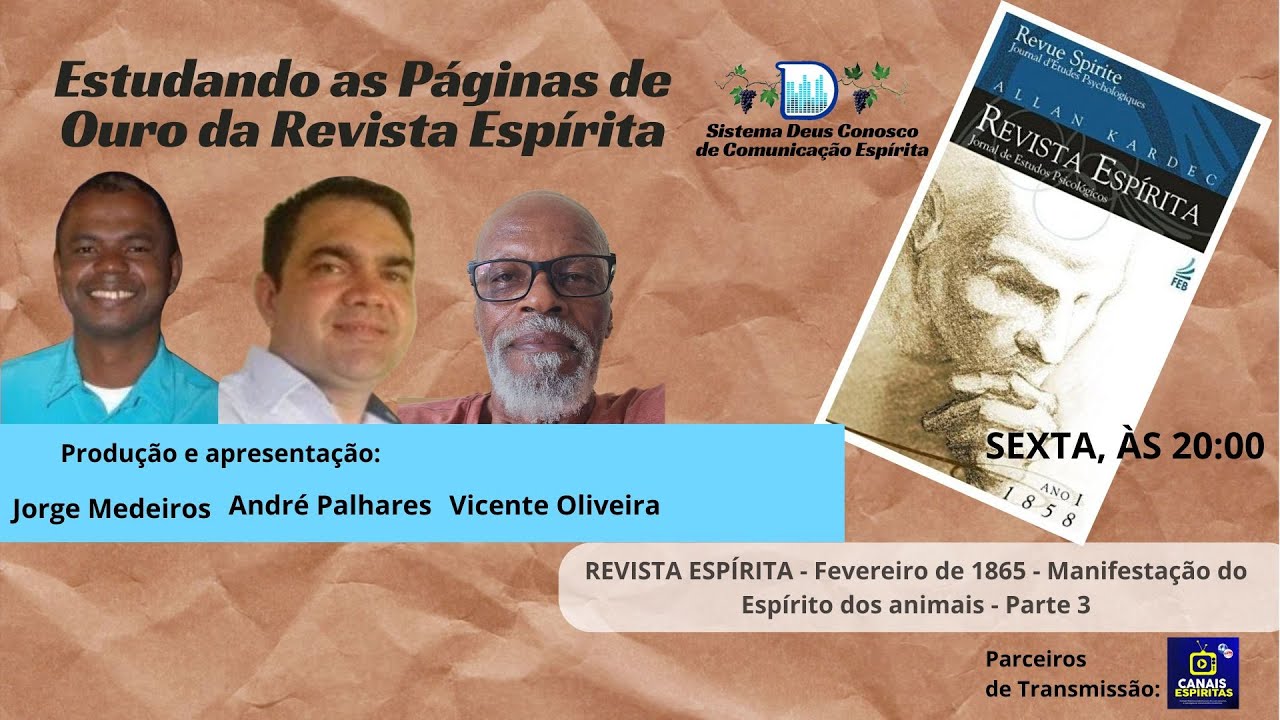 PROGRAMA ESTUDANDO AS PÁGINAS DE OURO DA REVISTA ESPÍRITA - 27/02/2026