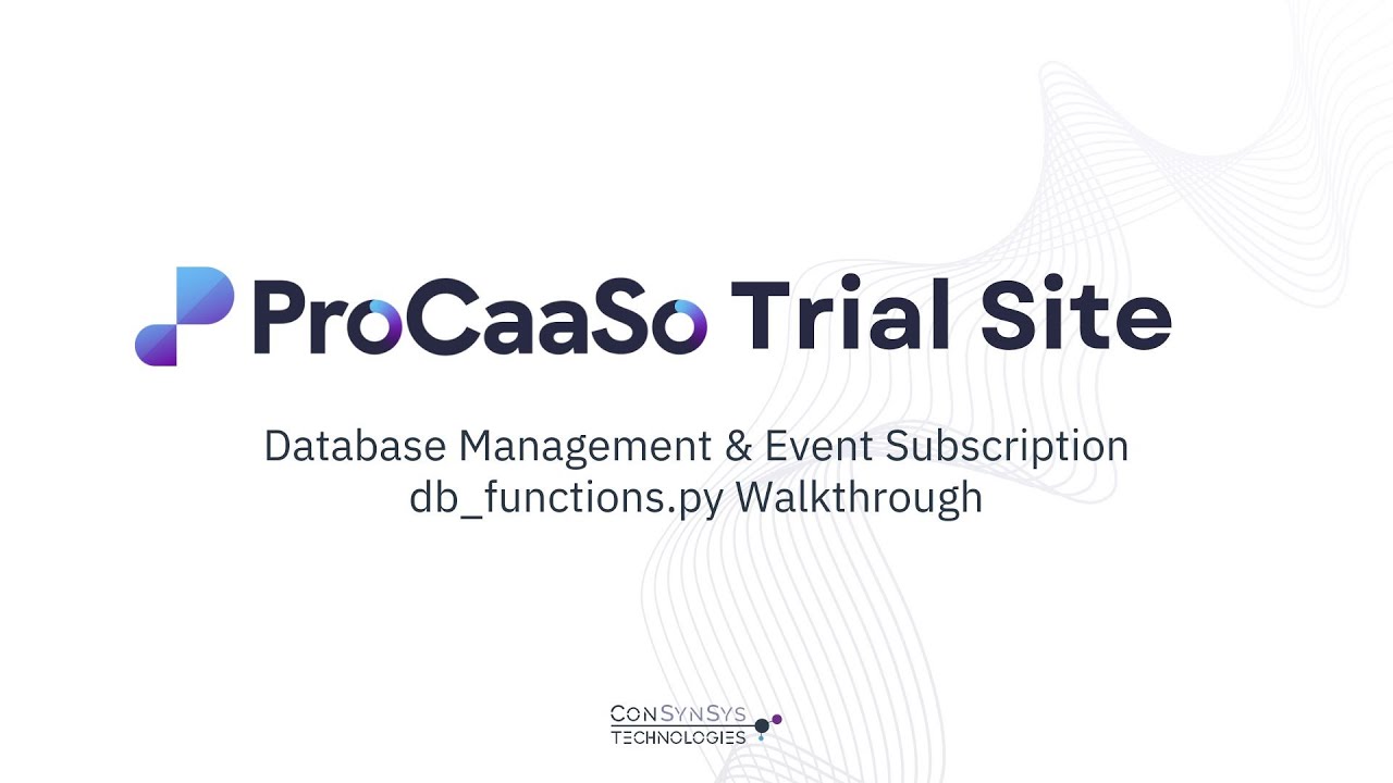 ProCaaSo Trial Site Tutorial Series: Tasks Folder - db_functions.py Walkthrough