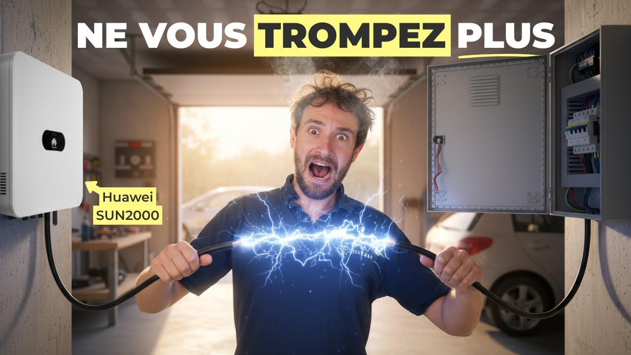 TOUT sur le raccordement électrique d'une installation solaire (Huawei SUN2000) (tuto complet)