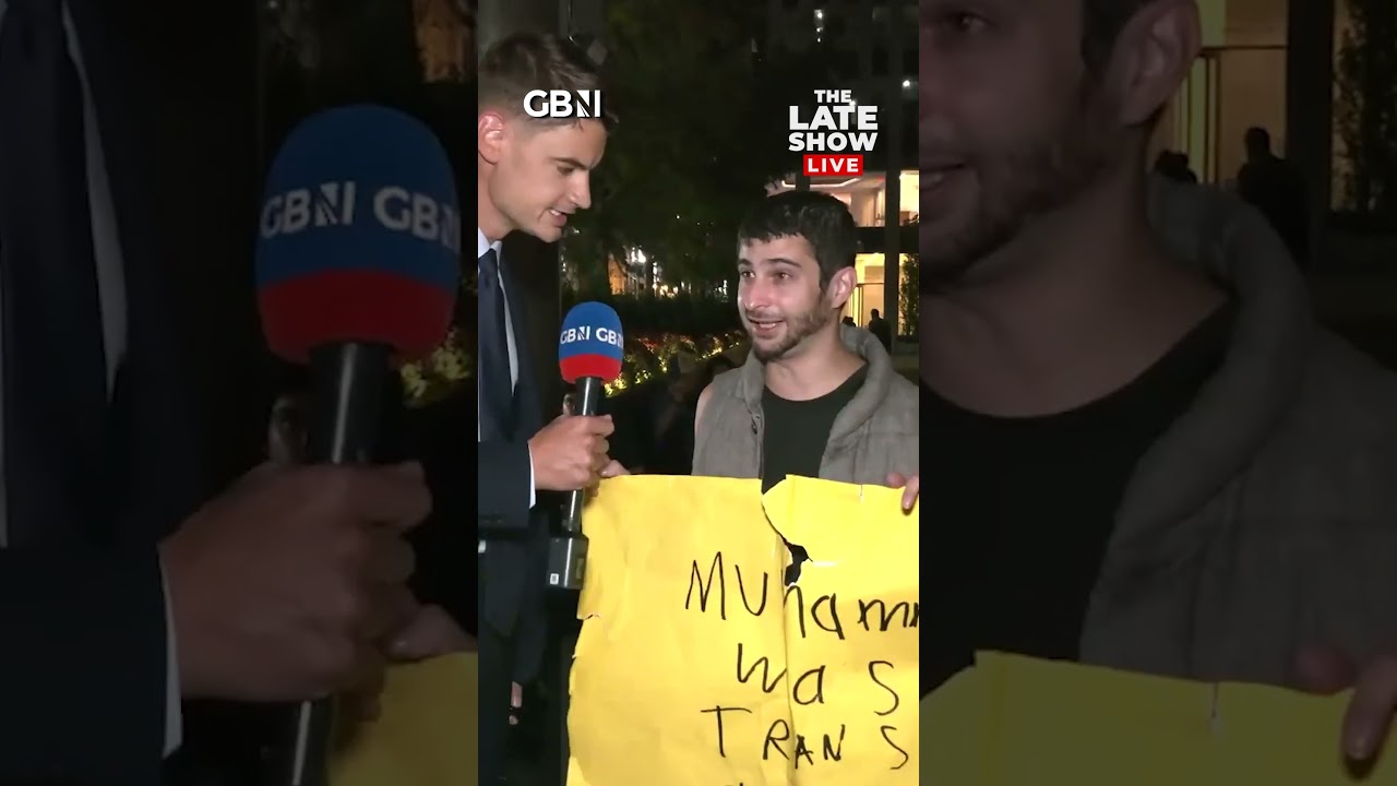 Pro-Palestine protester claims Prophet Muhammed was a 'proud trans lesbian'